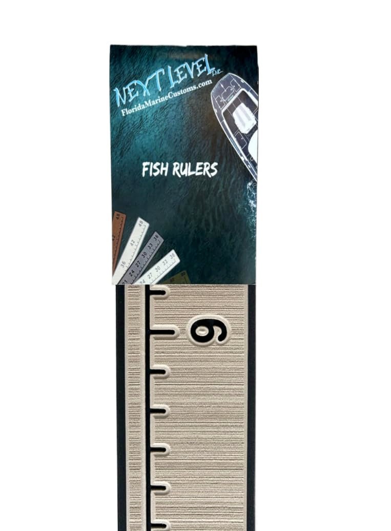 Next Level Inc . | Fish Ruler | SeaDek | 36 inch Fish Measurement Tool | Perfect for Boats and Kayaks | Terra/Black - Image 1